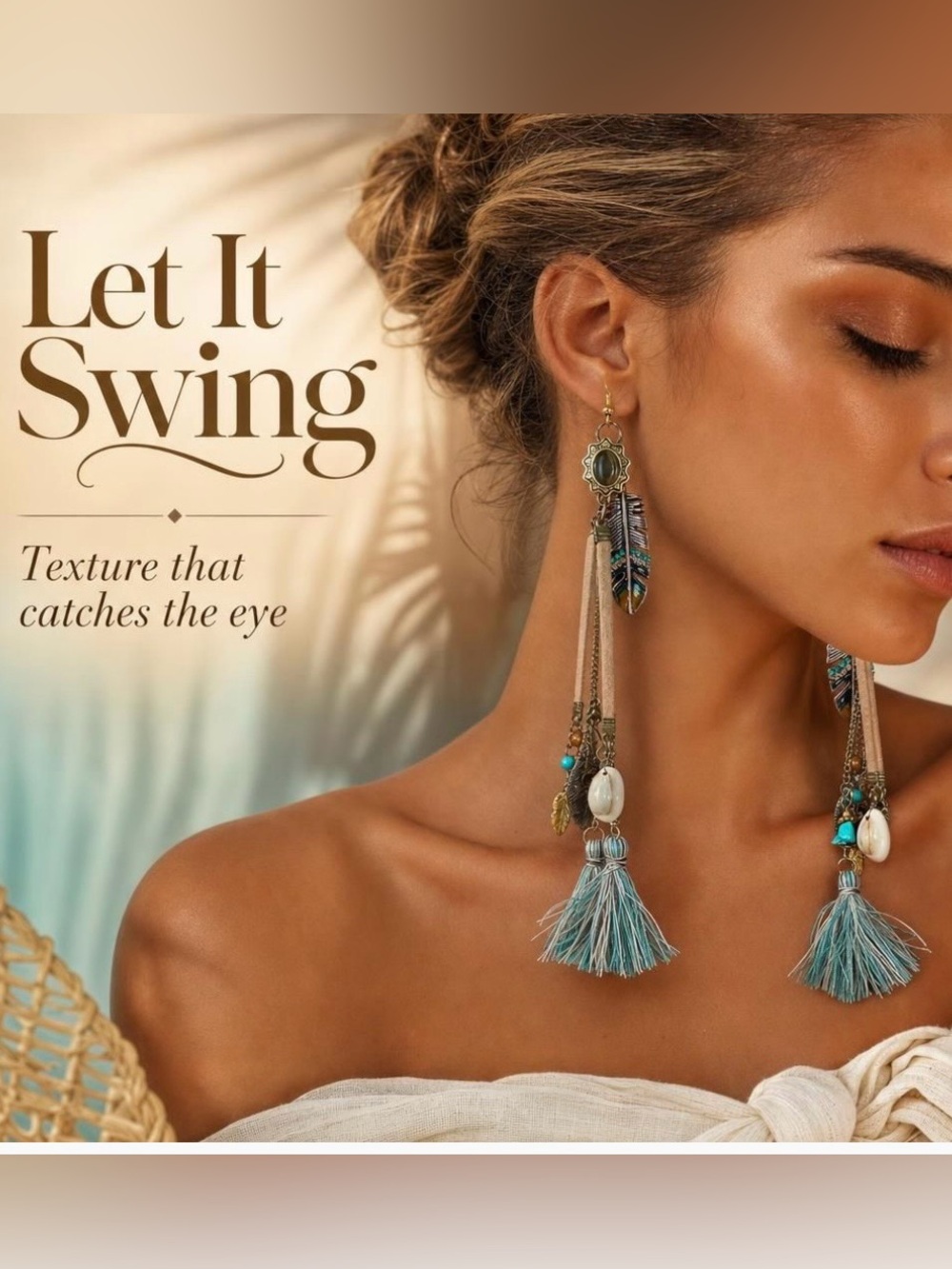 🌵 Turquoise Desert Breeze Tassel Earrings 🌵